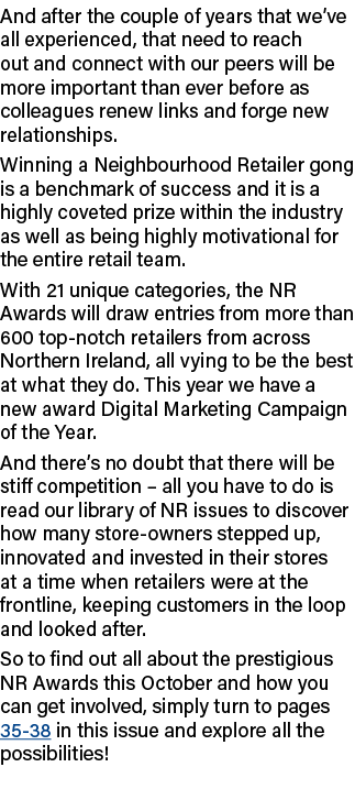 And after the couple of years that we ve all experienced, that need to reach out and connect with our peers will be m   
