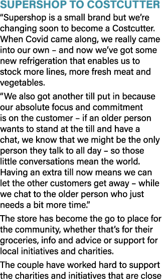 Supershop to Costcutter  Supershop is a small brand but we re changing soon to become a Costcutter  When Covid came a   