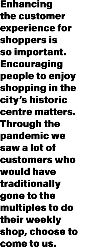 Enhancing the customer experience for shoppers is so important  Encouraging people to enjoy shopping in the city s hi   