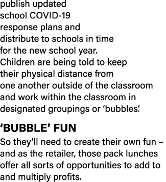 publish updated school COVID-19 response plans and distribute to schools in time for the new school year  Children ar   