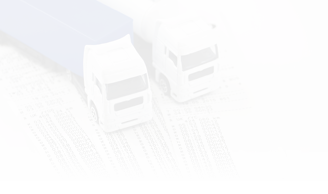 Digital tachograph printed day shift against two lorry