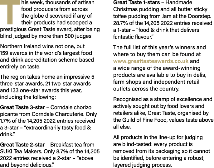 T his week, thousands of artisan food producers from across the globe discovered if any of their products had scooped   