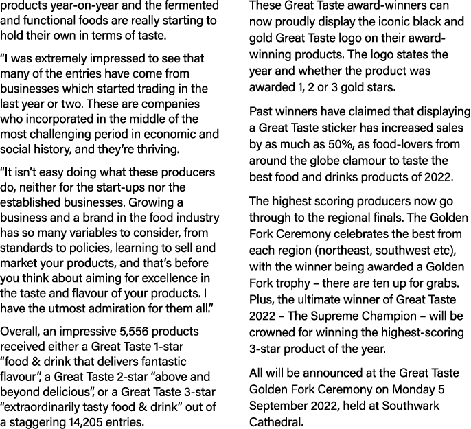 products year-on-year and the fermented and functional foods are really starting to hold their own in terms of taste    