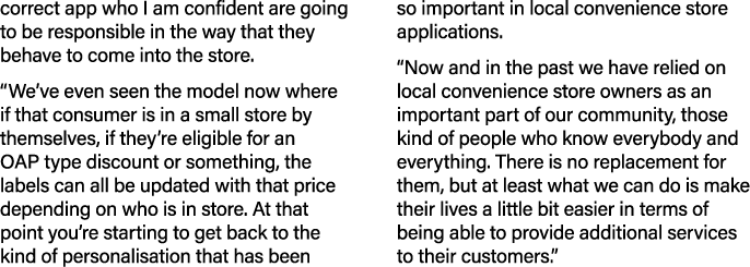 correct app who I am confident are going to be responsible in the way that they behave to come into the store   We ve   