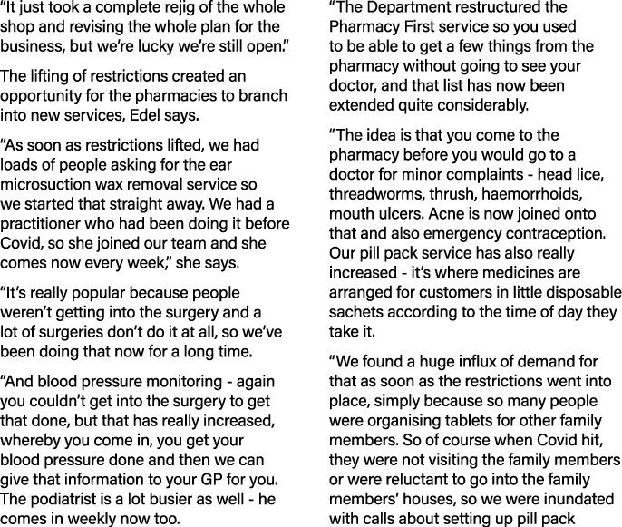  It just took a complete rejig of the whole shop and revising the whole plan for the business, but we re lucky we re    