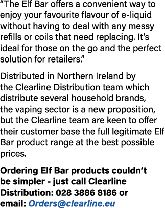  The Elf Bar offers a convenient way to enjoy your favourite flavour of e-liquid without having to deal with any mess   