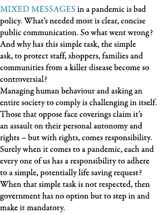 Mixed messages in a pandemic is bad policy  What s needed most is clear, concise public communication  So what went w   
