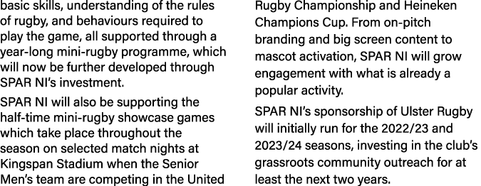 basic skills, understanding of the rules of rugby, and behaviours required to play the game, all supported through a ...