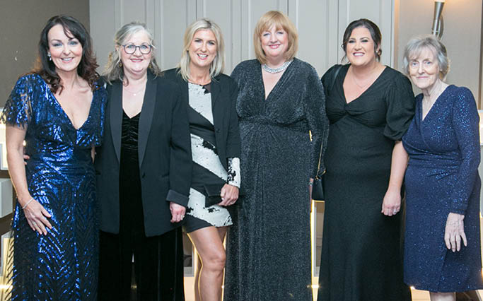 Karen Nicholl, Patricia McClearey, Janice McMichael, Margaret Gallagher, Laura Doyle and Loreen Nicholl