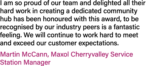 I am so proud of our team and delighted all their hard work in creating a dedicated community hub has been honoured w...