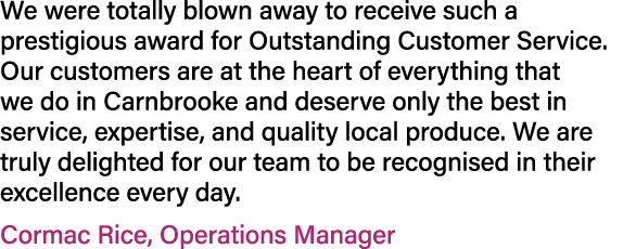 We were totally blown away to receive such a prestigious award for Outstanding Customer Service. Our customers are at...