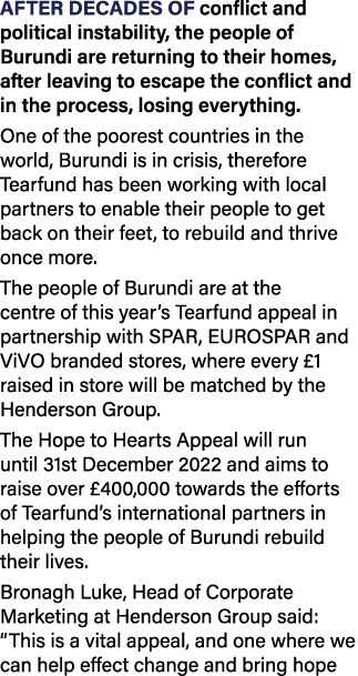 After decades of conflict and political instability, the people of Burundi are returning to their homes, after leavin...