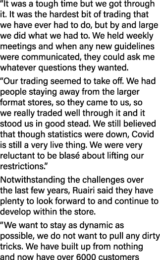 “It was a tough time but we got through it. It was the hardest bit of trading that we have ever had to do, but by and...