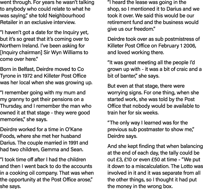 went through  For years he wasn t talking to anybody who could relate to what he was saying,  she told Neighbourhood    