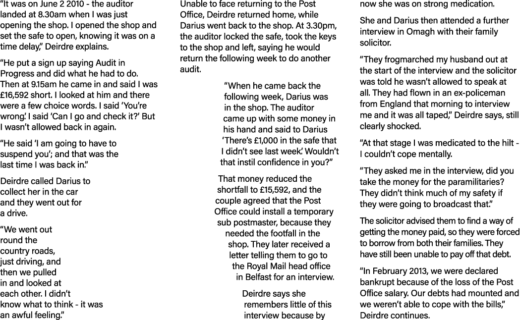  It was on June 2 2010 - the auditor landed at 8 30am when I was just opening the shop  I opened the shop and set the   