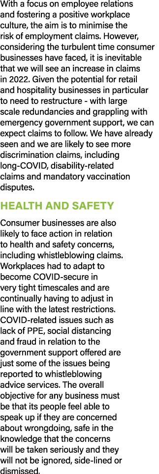 With a focus on employee relations and fostering a positive workplace culture, the aim is to minimise the risk of emp   