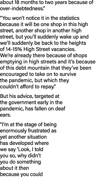 about 18 months to two years because of over-indebtedness    You won t notice it in the statistics because it will be   