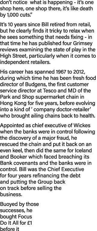 don t notice what is happening - it s one shop here, one shop there, it s like death by 1,000 cuts   It s 10 years si   