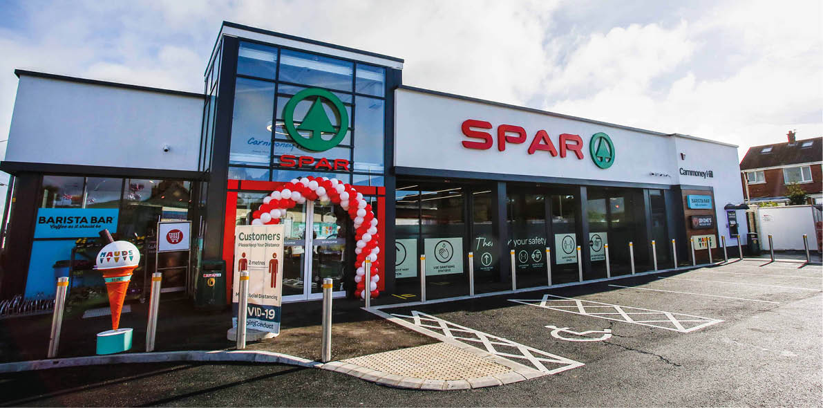  Henderson Retail has just completed the  500,000 fit-out of the recently constructed SPAR Carnmoney Hill, the first of its new builds to open amidst the COVID-19 pandemic, bringing 21 new jobs to the local community  