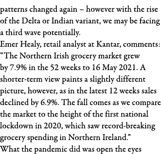 patterns changed again   however with the rise of the Delta or Indian variant, we may be facing a third wave potentia   
