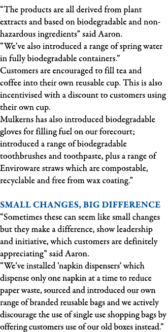 The products are all derived from plant extracts and based on biodegradable and non-hazardous ingredients  said Aaro   