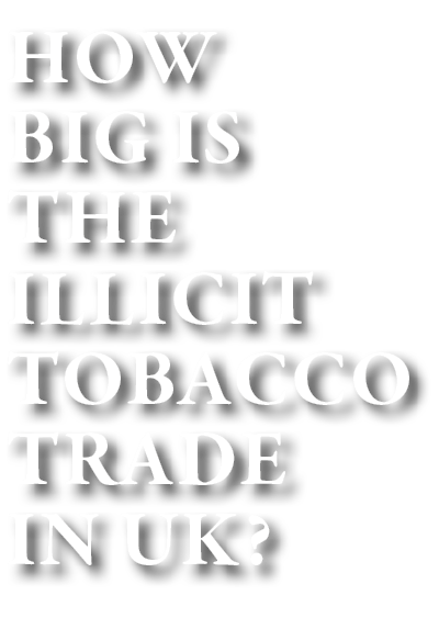 How big is the illicit tobacco trade in UK 