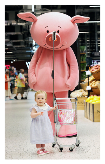 Marks & Spencer has unveiled its transformed Lisburn Foodhall at Sprucefield Shopping Complex, showcasing a brand-new look and shopping experience for customers    Bringing 30 jobs to the local area, M&S Lisburn is only the second store in Northern Ireland to receive this comprehensive renewal programme, with the addition of new and exciting in-store features   Pictured meeting Percy Pig at the launch event today is 13 month old Charlotte Broom   Ends 