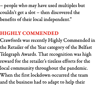   people who may have used multiples but couldn t get a slot   then discovered the benefits of their local independen   