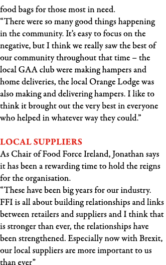 food bags for those most in need   There were so many good things happening in the community  It s easy to focus on t   