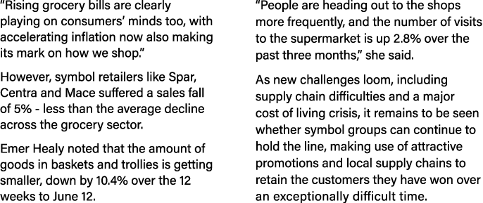  Rising grocery bills are clearly playing on consumers  minds too, with accelerating inflation now also making its ma   