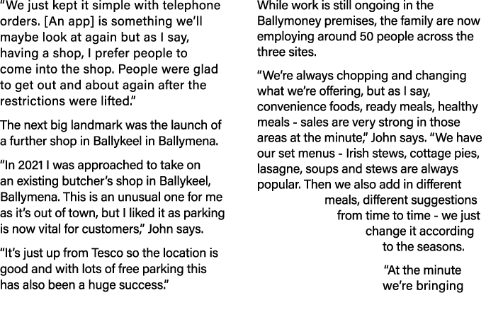  We just kept it simple with telephone orders   An app  is something we ll maybe look at again but as I say, having a   