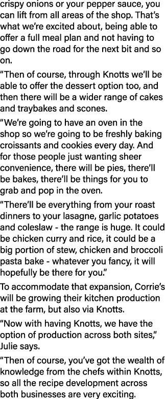 crispy onions or your pepper sauce, you can lift from all areas of the shop  That s what we re excited about, being a   