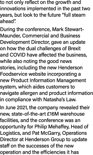 to not only reflect on the growth and innovations implemented in the past two years, but look to the future  full ste   