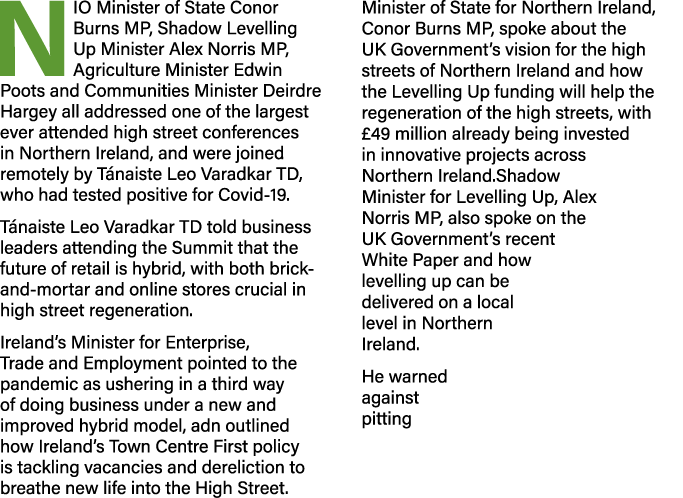 NIO Minister of State Conor Burns MP, Shadow Levelling Up Minister Alex Norris MP, Agriculture Minister Edwin Poots a   