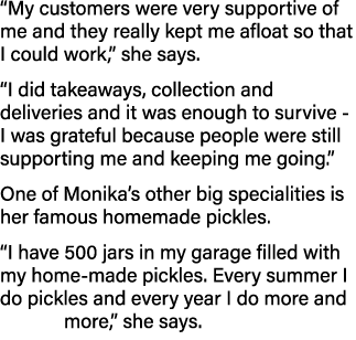  My customers were very supportive of me and they really kept me afloat so that I could work,  she says   I did takea   