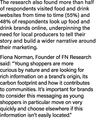 The research also found more than half of respondents visited food and drink websites from time to time (55%) and 48%   