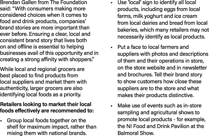 Brendan Gallen from The Foundation said:  With consumers making more considered choices when it comes to food and dri   