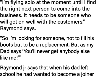  I m flying solo at the moment until I find the right next person to come into the business  It needs to be someone w   