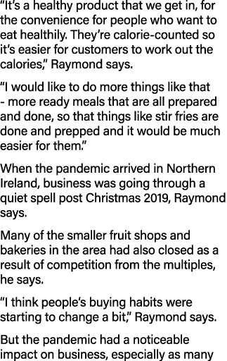  It s a healthy product that we get in, for the convenience for people who want to eat healthily  They re calorie-cou   