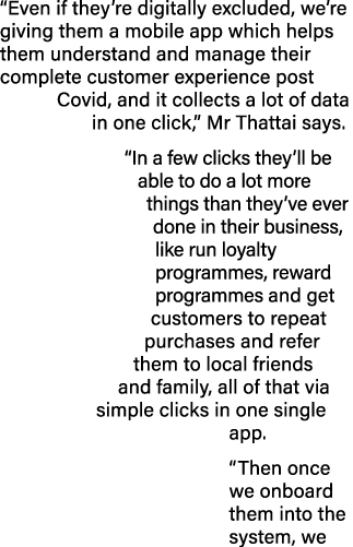  Even if they re digitally excluded, we re giving them a mobile app which helps them understand and manage their comp   