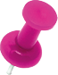 pushpin color pink close up on an isolated background
