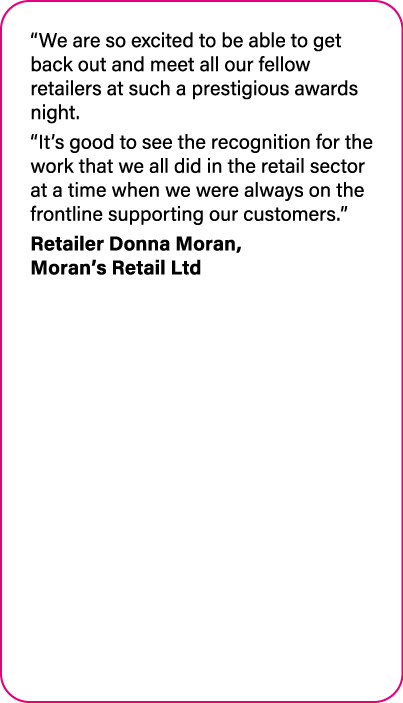  We are so excited to be able to get back out and meet all our fellow retailers at such a prestigious awards night      