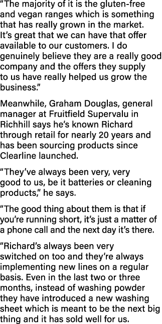  The majority of it is the gluten-free and vegan ranges which is something that has really grown in the market  It s    