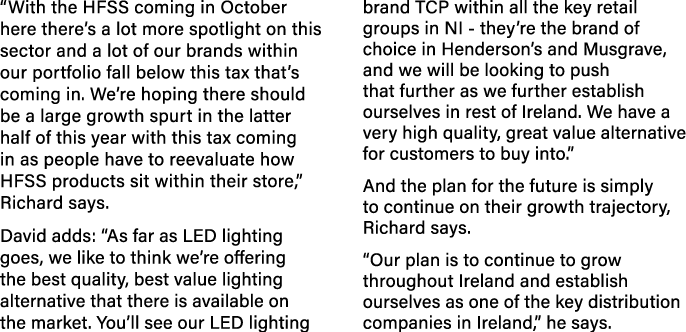  With the HFSS coming in October here there s a lot more spotlight on this sector and a lot of our brands within our    