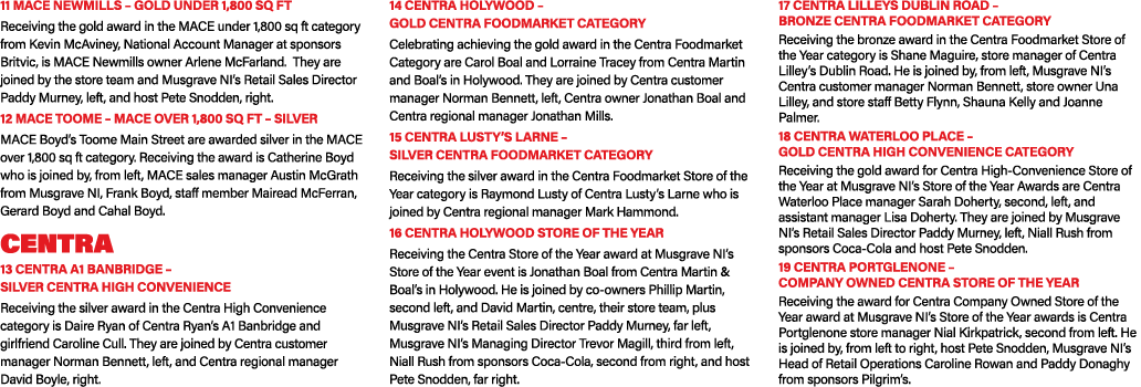 11 MACE NEWMILLS   GOLD UNDER 1,800 SQ FT Receiving the gold award in the MACE under 1,800 sq ft category from Kevin    