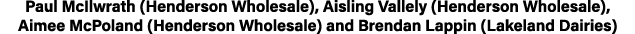 Paul McIlwrath (Henderson Wholesale), Aisling Vallely (Henderson Wholesale), Aimee McPoland (Henderson Wholesale) and   