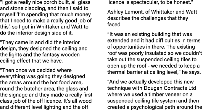 I got a really nice porch built, all glass and stone cladding, and then I said to myself  I m spending that much mon   
