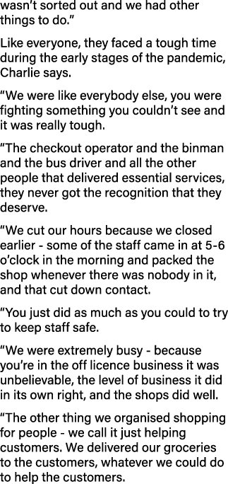 wasn t sorted out and we had other things to do   Like everyone, they faced a tough time during the early stages of t   