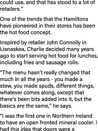 could use, and that has stood to a lot of retailers   One of the trends that the Hamiltons have pioneered in their st   