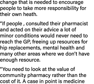 change that is needed to encourage people to take more responsibility for their own heath   If people , consulted the   